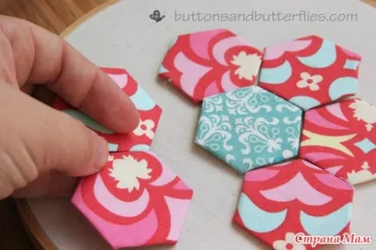 Печворк на паперовому шаблоні (english paper piecing), мк - клаптева шиття - країна мам (шаблон) Печворк на паперовому шаблоні (english paper piecing), мк - клаптева шиття - країна мам