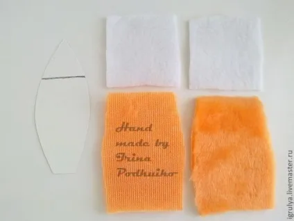 Перчаточная лялька лисиця - ярмарок майстрів - ручна робота, handmade (голку тупим боком) Перчаточная лялька лисиця - ярмарок майстрів - ручна робота, handmade