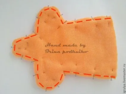 Перчаточная лялька лисиця - ярмарок майстрів - ручна робота, handmade (нитки) Перчаточная лялька лисиця - ярмарок майстрів - ручна робота, handmade