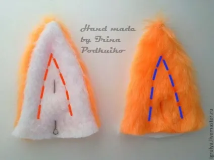 Перчаточная лялька лисиця - ярмарок майстрів - ручна робота, handmade (пластикові очі) Перчаточная лялька лисиця - ярмарок майстрів - ручна робота, handmade