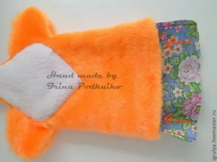 Перчаточная лялька лисиця - ярмарок майстрів - ручна робота, handmade (холлофайбер) Перчаточная лялька лисиця - ярмарок майстрів - ручна робота, handmade