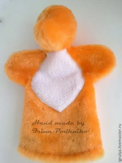 Перчаточная лялька лисиця - ярмарок майстрів - ручна робота, handmade (нитки) Перчаточная лялька лисиця - ярмарок майстрів - ручна робота, handmade