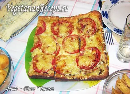 Пиріг-піца без яєць з картоплею та грибами (овочами) (пиріг-піца) Пиріг-піца без яєць з картоплею та грибами (овочами)