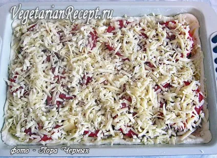 Пиріг-піца без яєць з картоплею та грибами (овочами) (овочами) Пиріг-піца без яєць з картоплею та грибами (овочами)