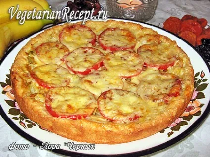 Пиріг-піца без яєць з картоплею та грибами (овочами) (пиріг з картоплею і грибами) Пиріг-піца без яєць з картоплею та грибами (овочами)