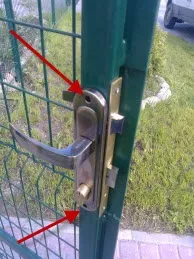 Установка замка в хвіртку металеву і з профнастилу, гід по дверях (замка) Установка замка в хвіртку металеву і з профнастилу, гід по дверях