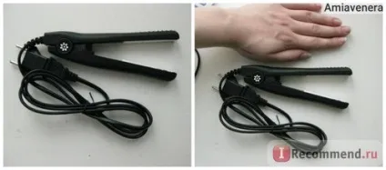 Праску для волосся tinydeal mini ceramic electrical splint straight hair clip bang straightener