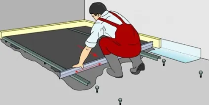 Пристрій напівсухий стяжки підлоги, будівельний портал