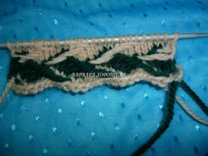 Візерунки з ефектом тканого полотна на спицях - майстер-клас (знятих провязани петель) Візерунки з ефектом тканого полотна на спицях - майстер-клас