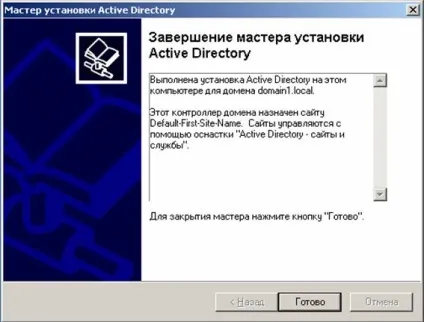 Установка служби каталогів active directory
