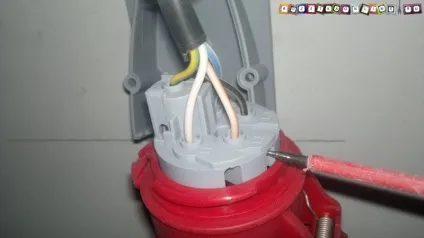 Підключення трифазного розетки (abb) Підключення трифазного розетки