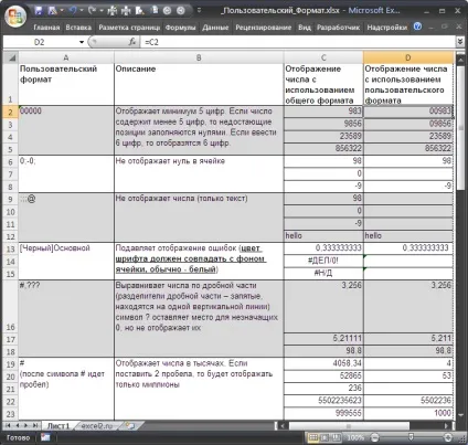 Призначений для користувача числовий формат в ms excel (через формат осередків) - сумісно з microsoft excel (числовий) Призначений для користувача числовий формат в ms excel (через формат осередків) - сумісно з microsoft excel