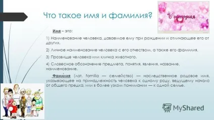 Презентація на тему що означає моє ім'я і звідки сталася моє прізвище підготувала учениця 5 - а (звідки) Презентація на тему що означає моє ім'я і звідки сталася моє прізвище підготувала учениця 5 - а