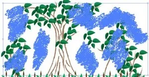 Застосування всіх видів кистей в одному малюнку