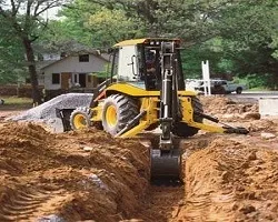 Розробка грунту екскаватором в котловані, в траншеї, зворотна лопата