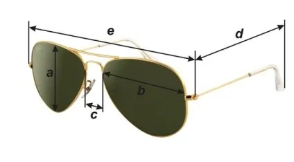Розміри окулярів і оправ - як визначити розмір очок ray ban (розмір) Розміри окулярів і оправ - як визначити розмір очок ray ban