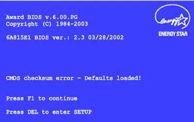 Restore defaults в биосе що це