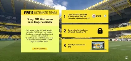 Рішення проблем з веб-додатком fifa 17