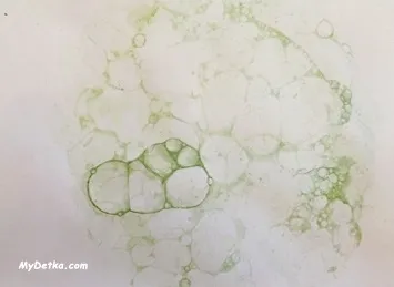 Малюємо кошеня мильними бульбашками