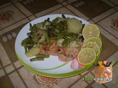 Риба в рукаві з картоплею