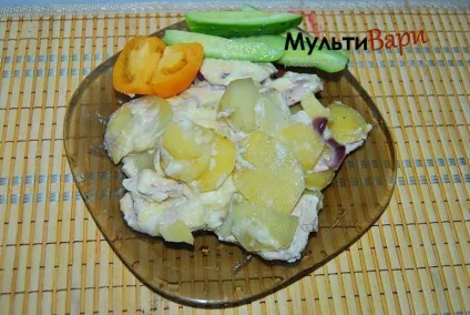 Рецепт курка запечена з картоплею в мультиварці (запечена курка з картоплею) Рецепт курка запечена з картоплею в мультиварці