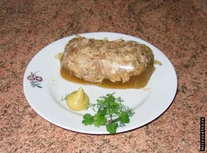 Рецепт холодцю зі свинячих ніжок (блюдо дуже ситне) Рецепт холодцю зі свинячих ніжок