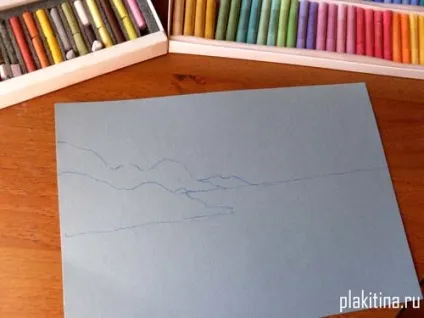 Малюємо пастеллю морський пейзаж, урок малювання пастель, урок пастеллю (пастеллю) Малюємо пастеллю морський пейзаж, урок малювання пастель, урок пастеллю