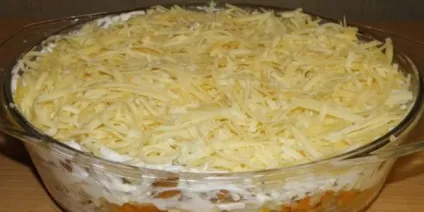 Салат з маринованими опеньками - рецепти з фото, калорійність (рецепт салату з маринованими опеньками) Салат з маринованими опеньками - рецепти з фото, калорійність