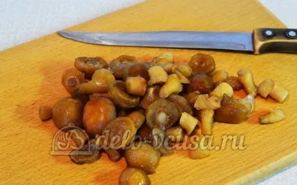 Салат з опеньками і помідорами рецепт з фото - покрокове приготування теплого салату з опеньками (опеньками) Салат з опеньками і помідорами рецепт з фото - покрокове приготування теплого салату з опеньками
