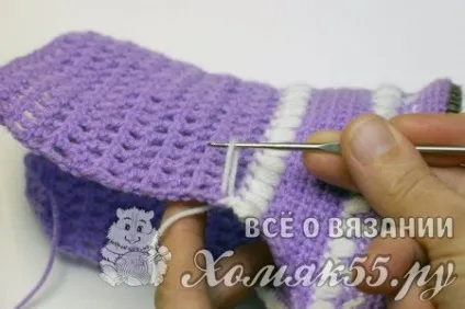 Чобітки для дівчинки гачком