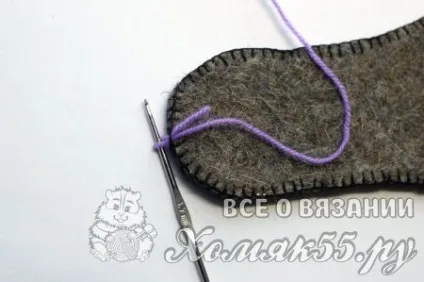 Чобітки для дівчинки гачком