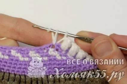 Чобітки для дівчинки гачком