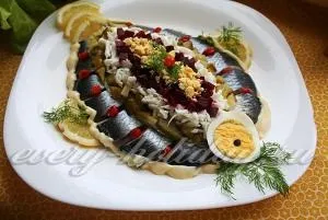 Оселедець по-російськи рецепт з фото (рецепт) Оселедець по-російськи рецепт з фото
