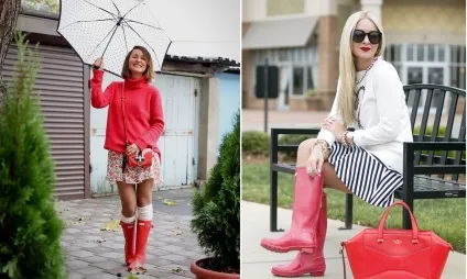 З чим носити гумові чоботи 2018 фото модні образи луки
