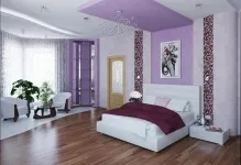 Бузкові шпалери для стін в інтер'єрі, кольору і фото, з яким поєднуються, бліді тони, який диван (бузкові шпалери) Бузкові шпалери для стін в інтер'єрі, кольору і фото, з яким поєднуються, бліді тони, який диван
