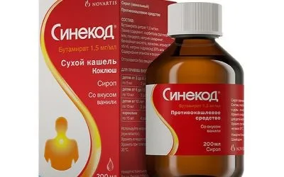 Синекод при вагітності для дорослих і дітей від сухого кашлю, протипоказання до застосування