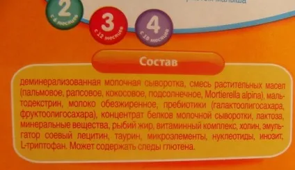 Суміш малятко склад дитячого харчування від 0 до 6 місяців (з народження), таблиця (харчування) Суміш малятко склад дитячого харчування від 0 до 6 місяців (з народження), таблиця
