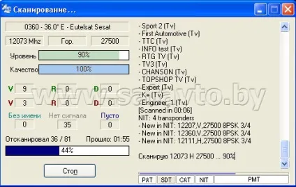Супутникове телебачення в Білорусі іУкаіни - настройка програми dvbdream (програми) Супутникове телебачення в Білорусі іУкаіни - настройка програми dvbdream
