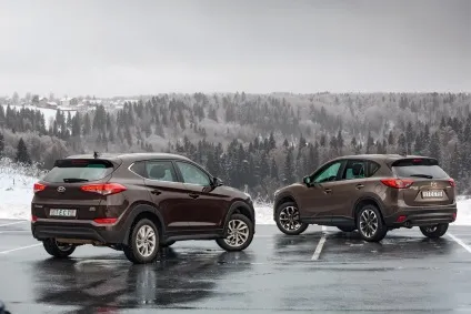 Порівняльний тест hyundai tucson проти mazda cx-5 (тест) Порівняльний тест hyundai tucson проти mazda cx-5