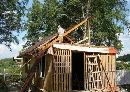 Будівництво будинку з піддонів (будинку) Будівництво будинку з піддонів