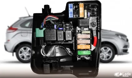 Схема реле і запобіжників lada xray (монтажний блок) (реле xray) Схема реле і запобіжників lada xray (монтажний блок)
