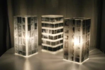 Світильник зі старих фотоплівок (світильник) Світильник зі старих фотоплівок