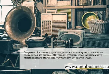 Свій бізнес відкриття антикварного магазину (магазину) Свій бізнес відкриття антикварного магазину
