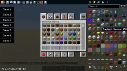 Toomanyitems для minecraft