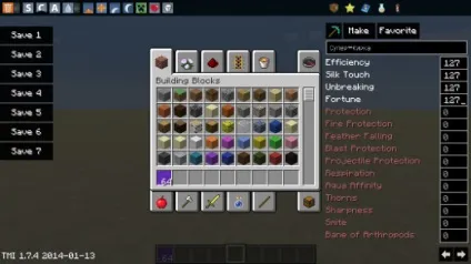 Toomanyitems для minecraft
