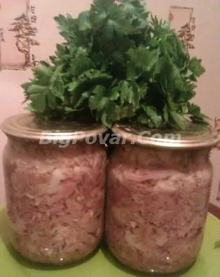 Консерви з свинячої голови покроковий рецепт приготування з фото і поясненнями