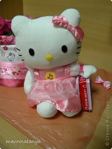 Торт з памперсів - hello kitty - майстер клас
