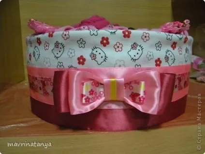 Торт з памперсів - hello kitty - майстер клас