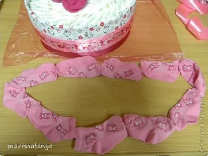 Торт з памперсів - hello kitty - майстер клас