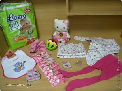 Торт з памперсів - hello kitty, країна майстрів (упаковка) Торт з памперсів - hello kitty, країна майстрів